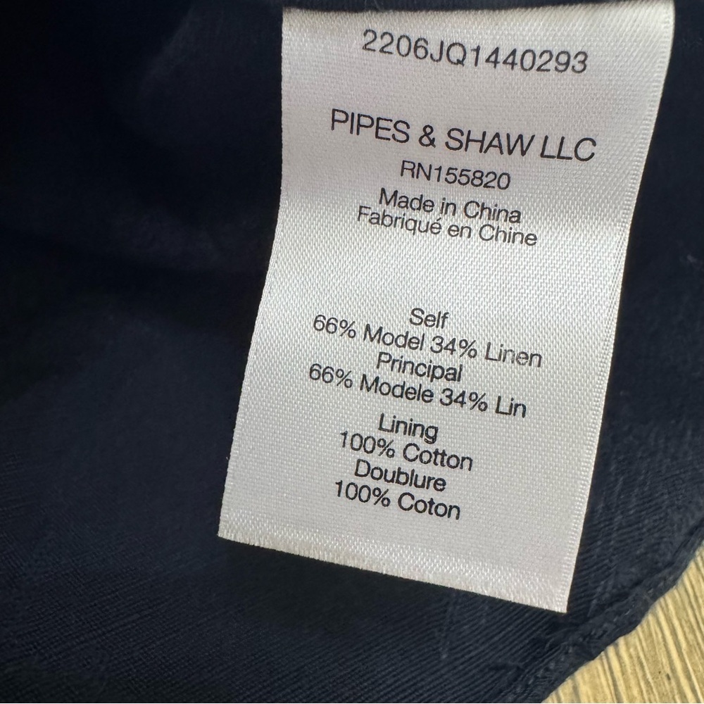 New Veronica Beard Belinda Linen Jacquard One Shoulder Top Sz 10 Blue - Picture 11 of 14
